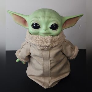 Star Wars Green Baby Yoda Plush with Beige Coat